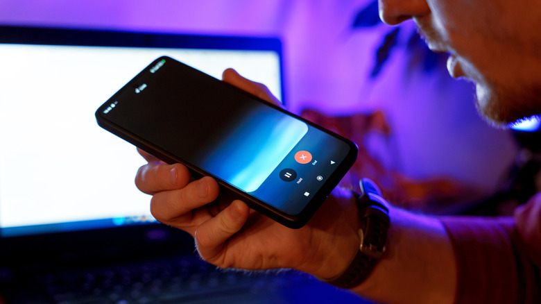 A person uses Gemini Live on a Pixel device