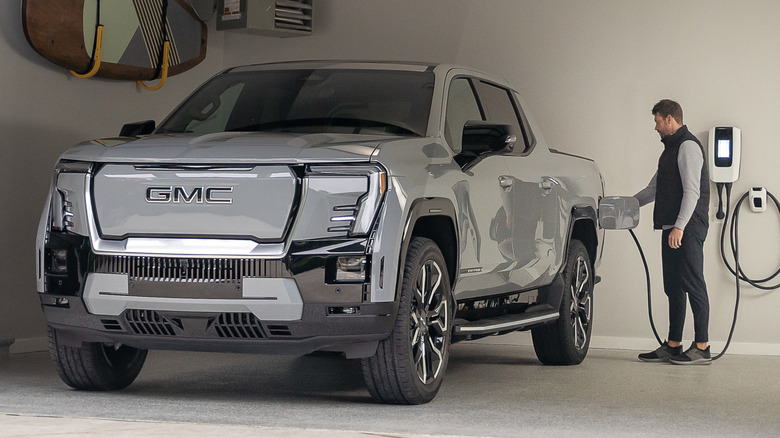 GMC Sierra EV charging