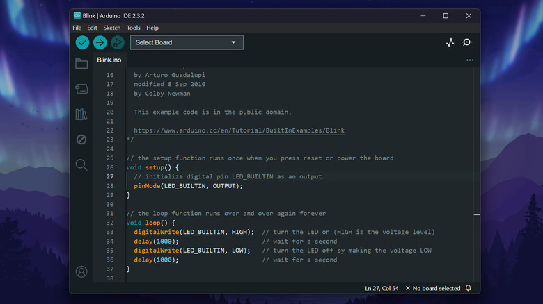 Blink sketch on Arduino IDE