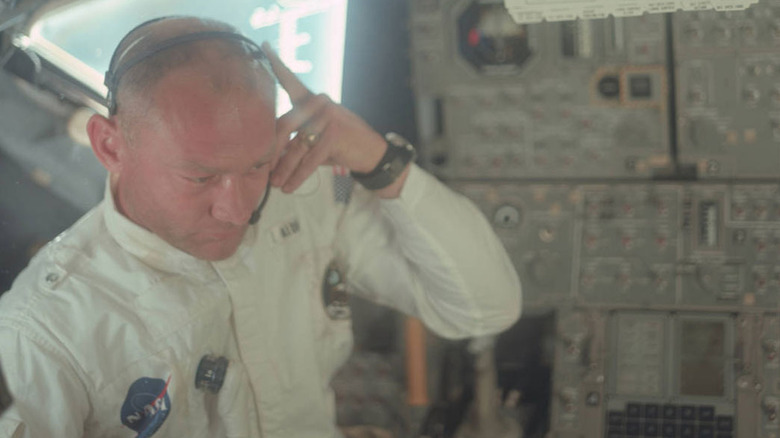 Edwin E. Aldrin, Jr. during the lunar landing mission Apollo 11