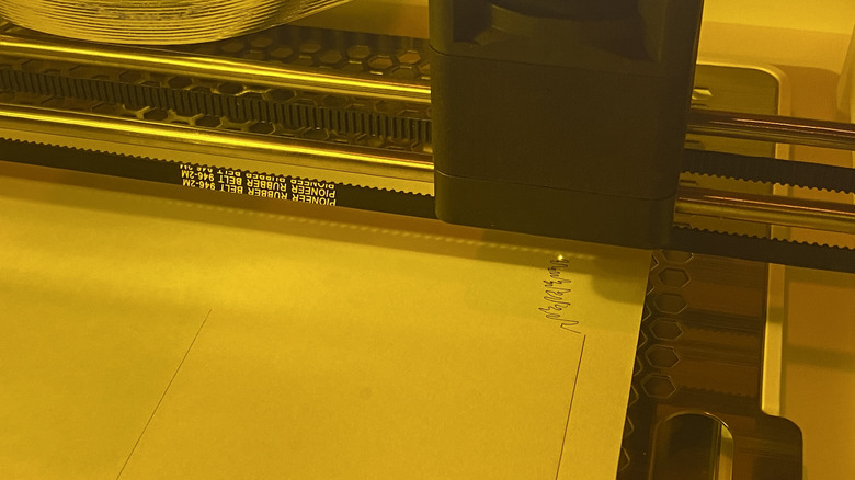 laser cutting paper