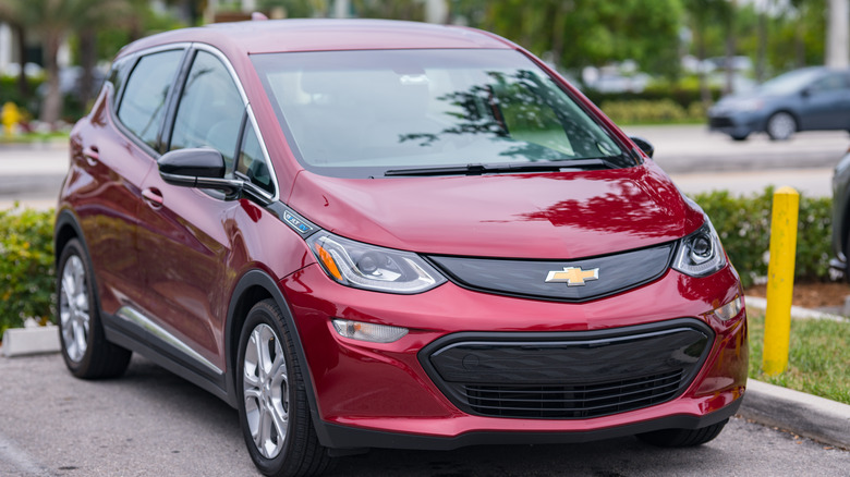 Chevy Bolt parked front end