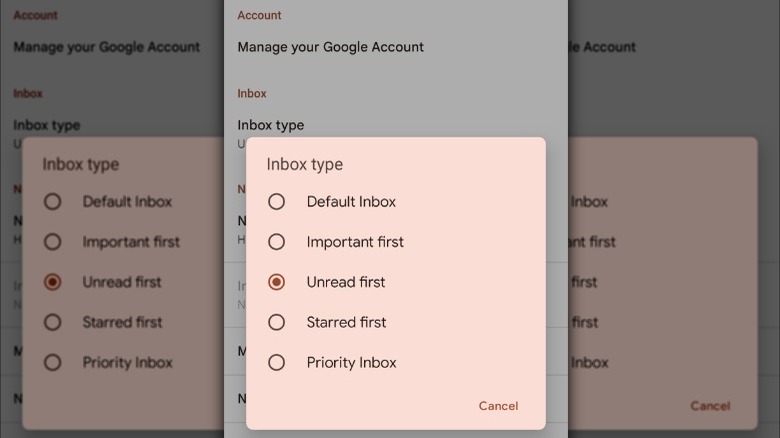 Gmail unread emails first