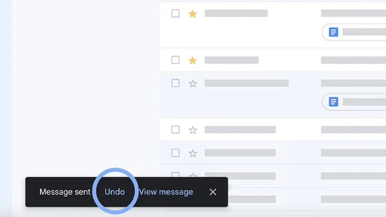 Undo Send feature of Gmail