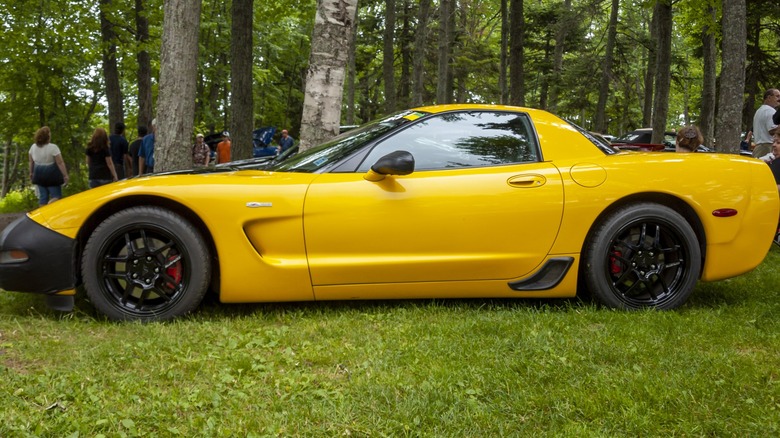 Yellow 2003 Corvette Z06