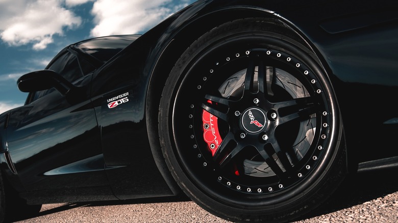 Black C6 Chevrolet Corvette Z06