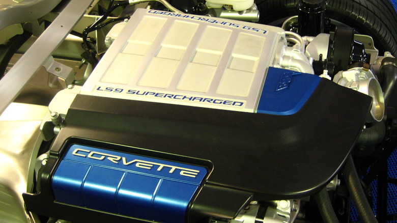 Corvette ZR1 supercharged LS9 engine