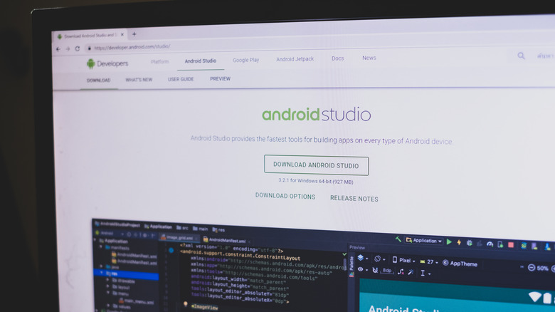 Android Studio on monitor