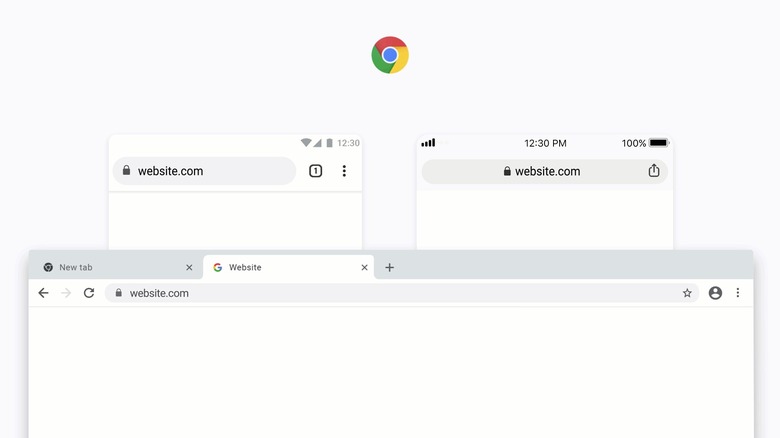 Google Chrome Material Design update