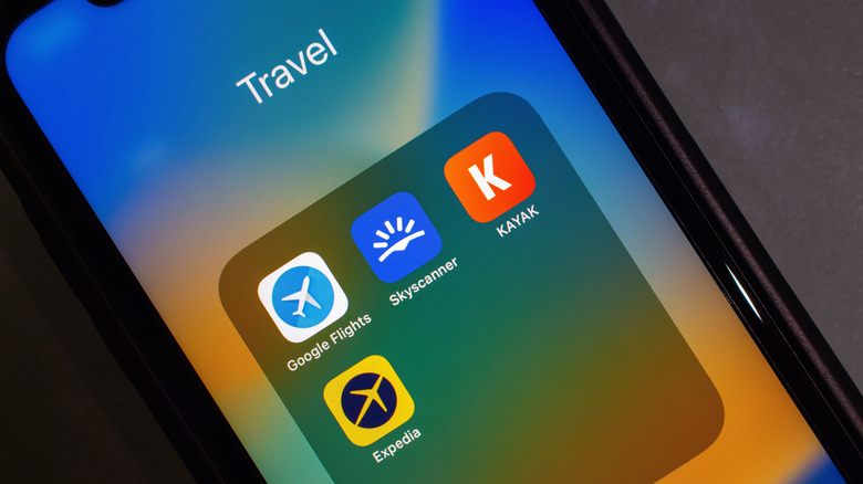 Flight app icons are shown on an iPhone screen