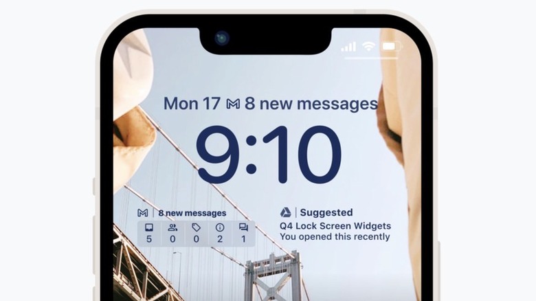 Google's iOS 16 lock screen widgets