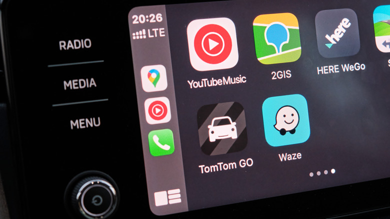 TomTom app on a dashboard