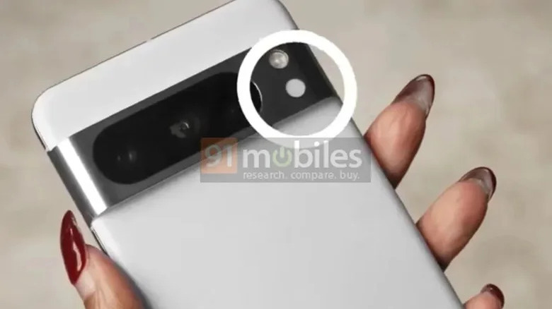 Leaked Pixel 8 Pro image of infrared sensor