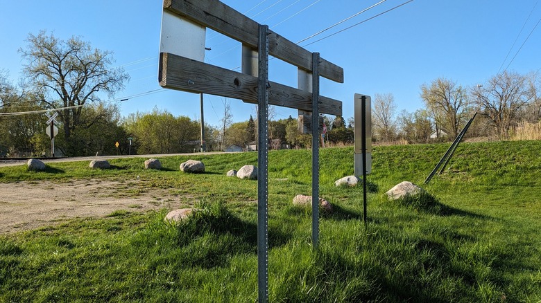 signs in grass