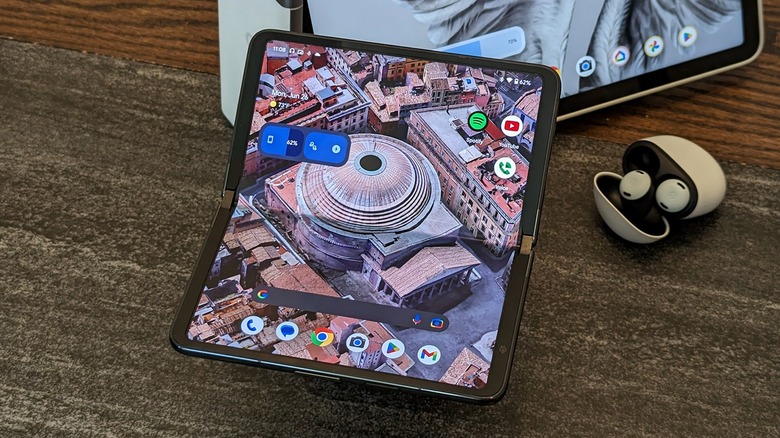 The Pixel Fold on table