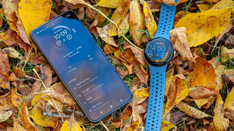 Google Pixel Watch 2 and Google Pixel 8 smartphone