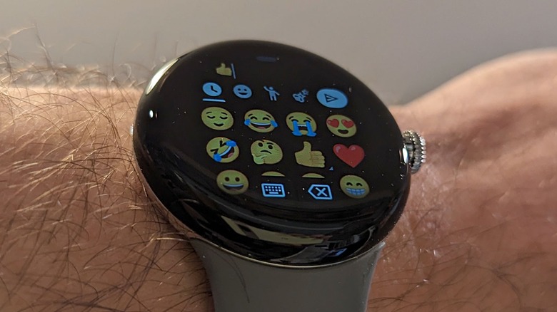 Google Pixel Watch emoji