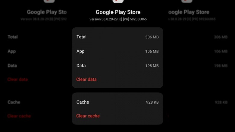 clear Play Store cache on Android