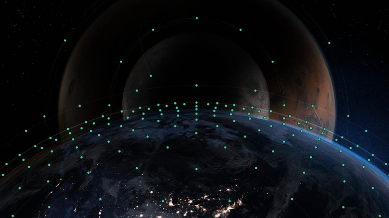 Network mesh of Spacetime