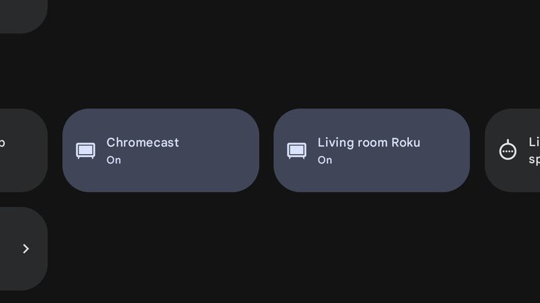 Chromecast and Roku shown in Google Home