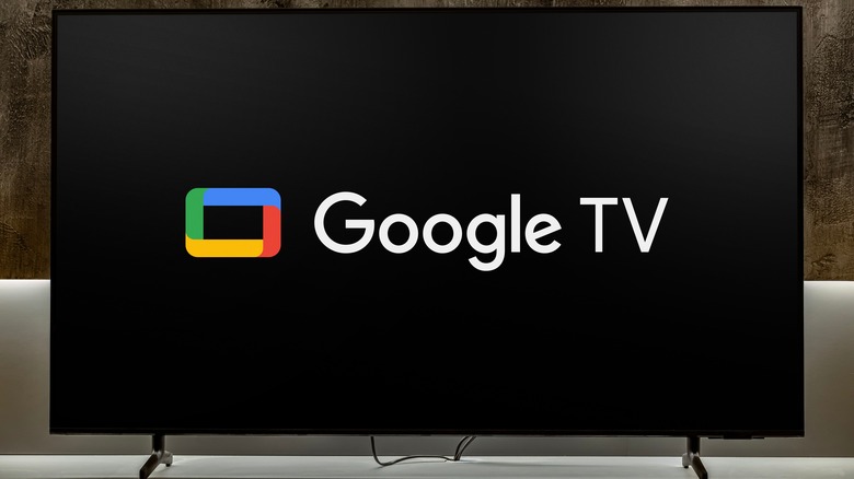 Google TV logo displayed on TV