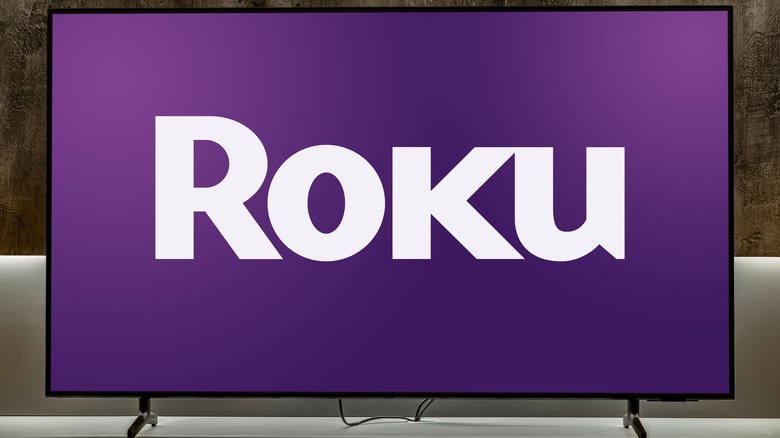 Roku logo displayed on TV