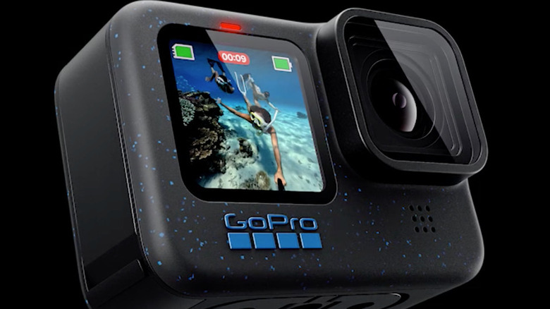 GoPro Hero 12 Black with display on