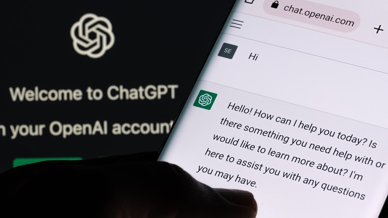 ChatGPT AI chatbor on smartphone