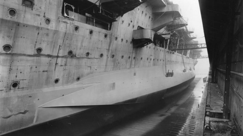 Graf Zeppelin hull drydock