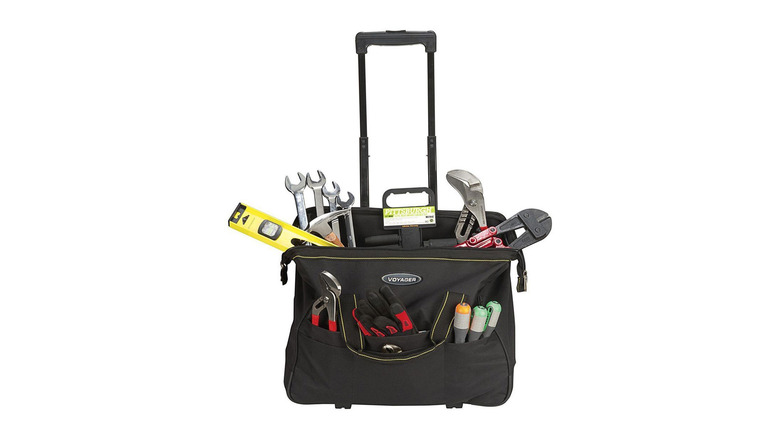 voyager bag filled with tools