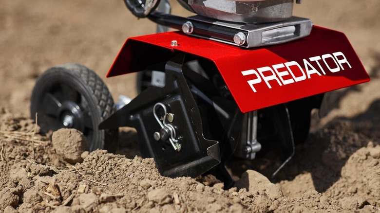 Predator cultivator on dirt