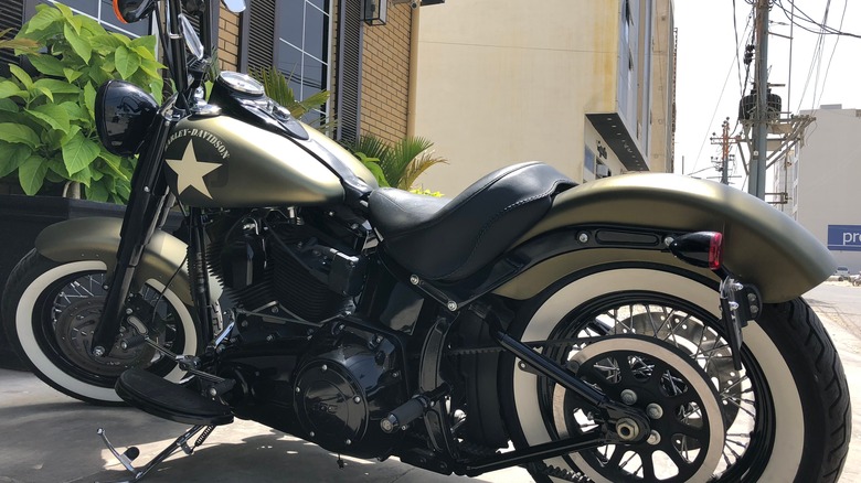 A softail Harley Davidson