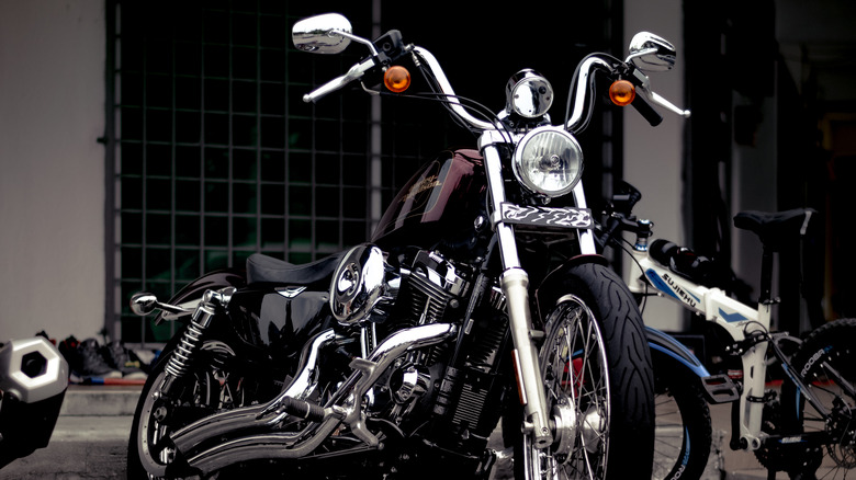 Harley-Davidson Softail Standard parked