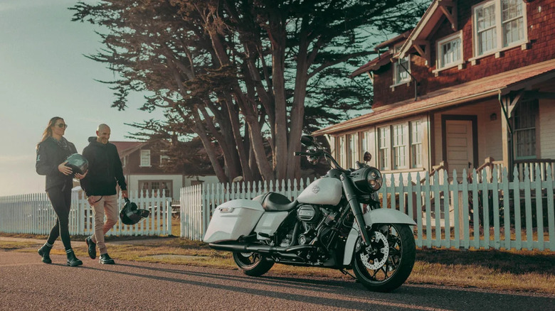 parked Harley-Davidson Road King Special