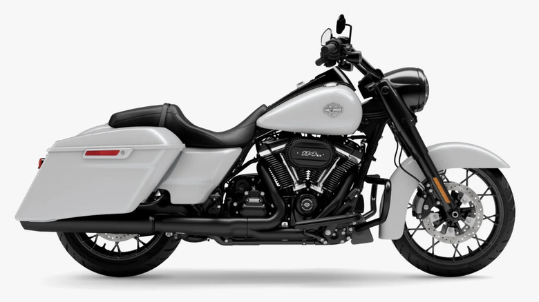 white Harley-Davidson Road King Special