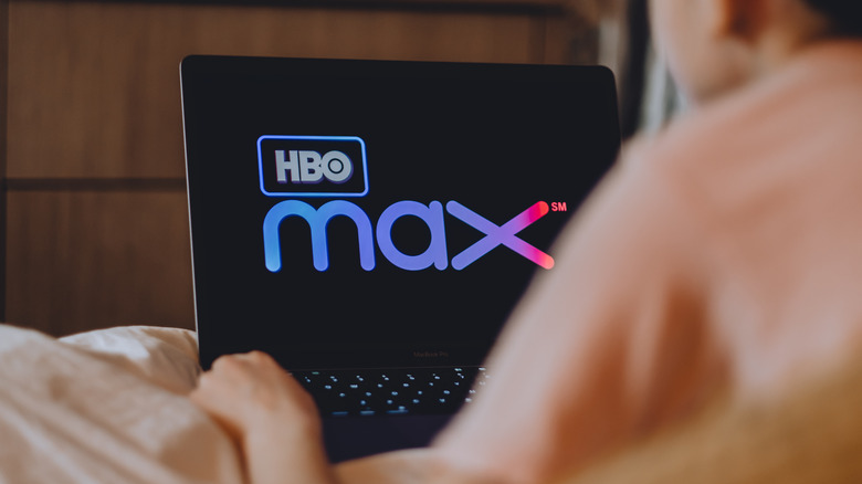 HBO Max logo on Laptop