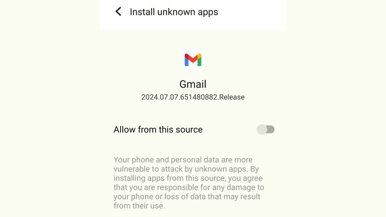 Android install unknown apps permission