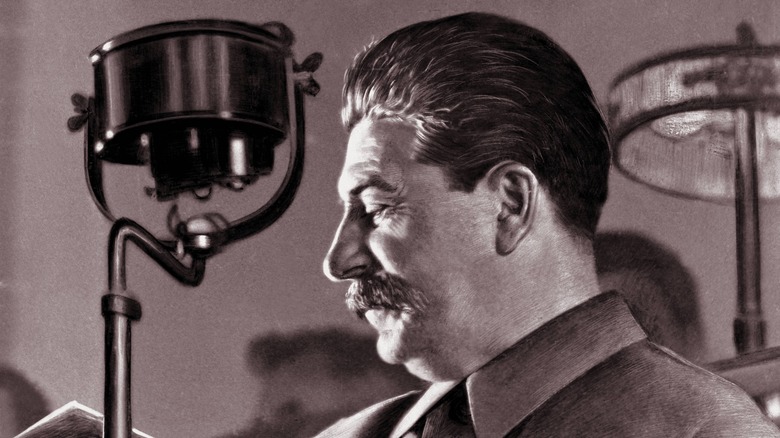 Joseph Stalin side portrait