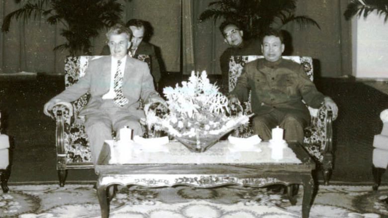 Pol Pot and Nikolae Ceausescu