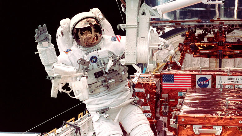 Astronaut on a spacewalk