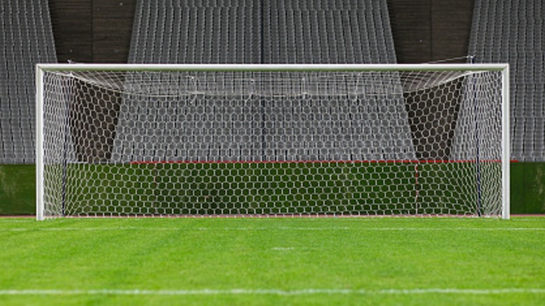 A soccer goal post