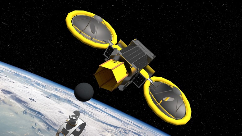 MiniBee concept extracting propellant in space.