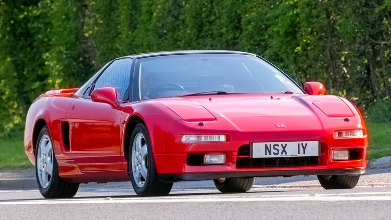 Red first-generation Acura NSX