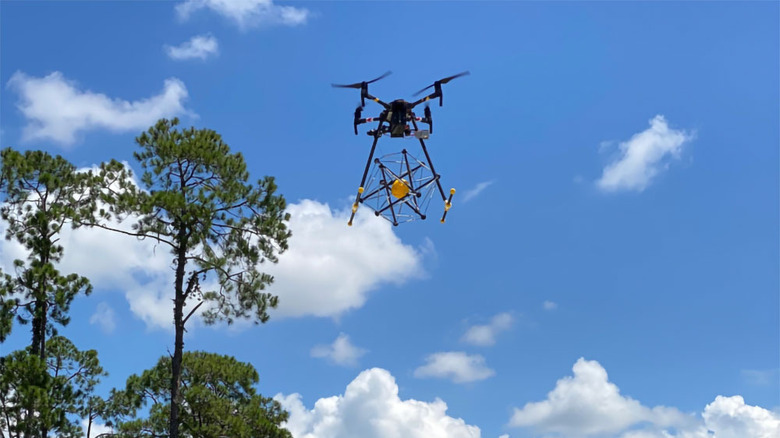 drone transporting tensegrity robot