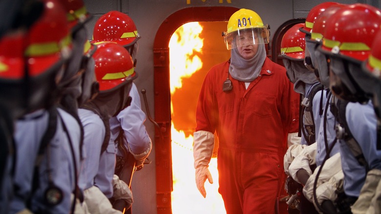 Navy firefighter