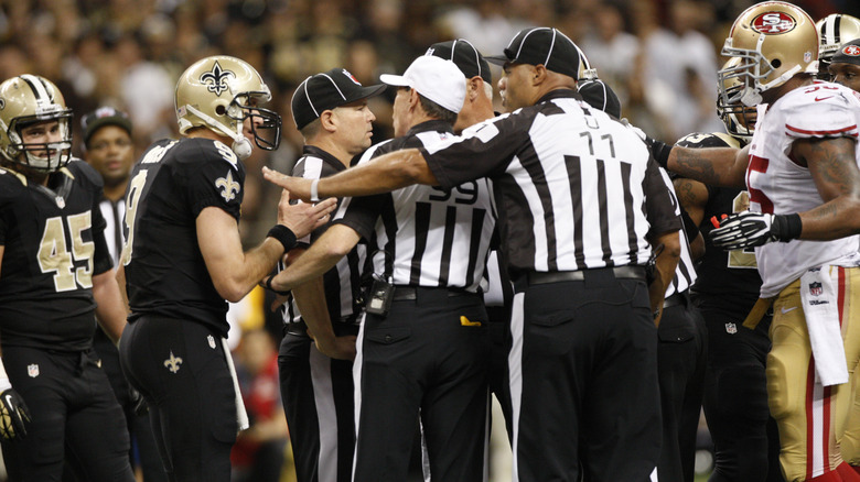 Photo of a football game from 2013 between the Saints and the 49ers