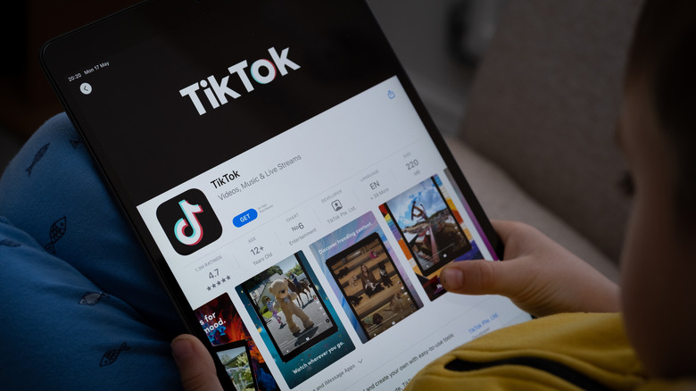 TikTok listing on an app repository