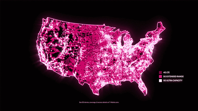 T-Mobile coverage map