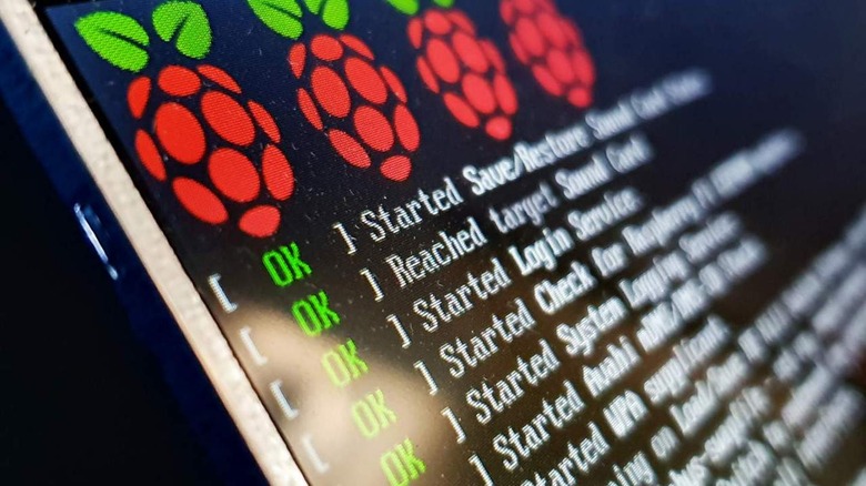 Raspberry Pi boot screen