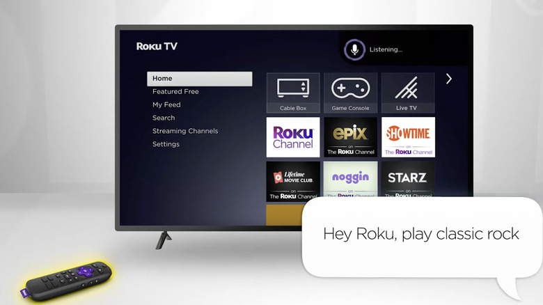 speaking to Roku Voice Remote Pro